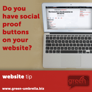 Do you have social proof buttons on your website