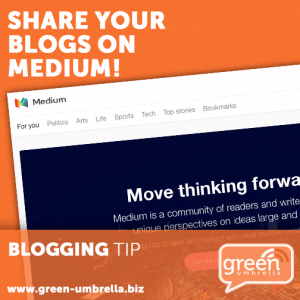 Share blogs on Medium